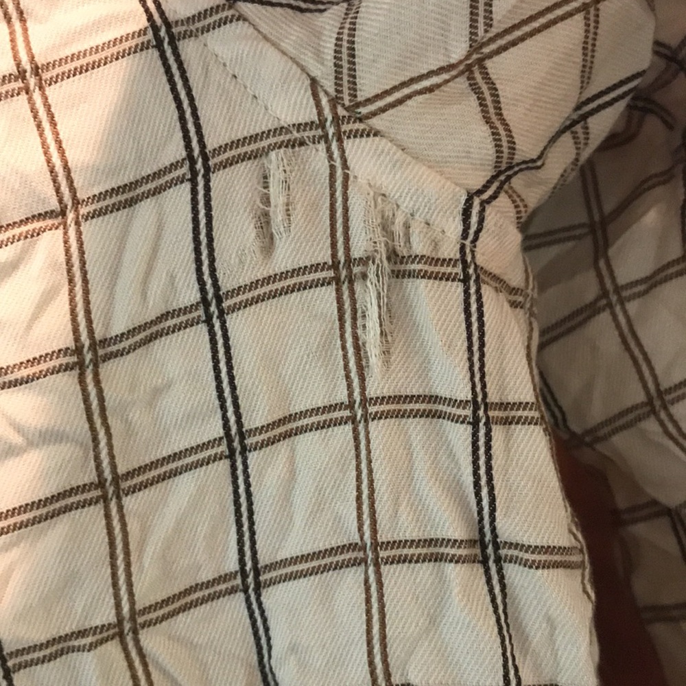 Initial Reversible Button Down Tunic. Brown/Green - image 3